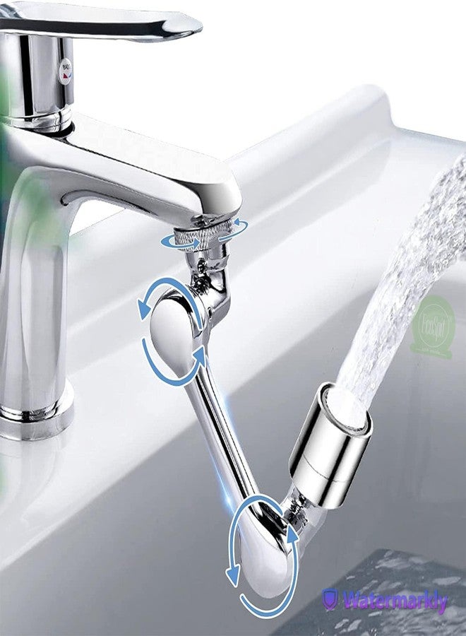 ECOSPIT CONTAINER 1080° Swivel Faucet Aerator Rotatable Multi-Functional Extension Faucet, Faucet Extender for Taps, Tap Extender for Kitchen Sink with 2 Modes Splash Extension Faucet Filter - Image 2